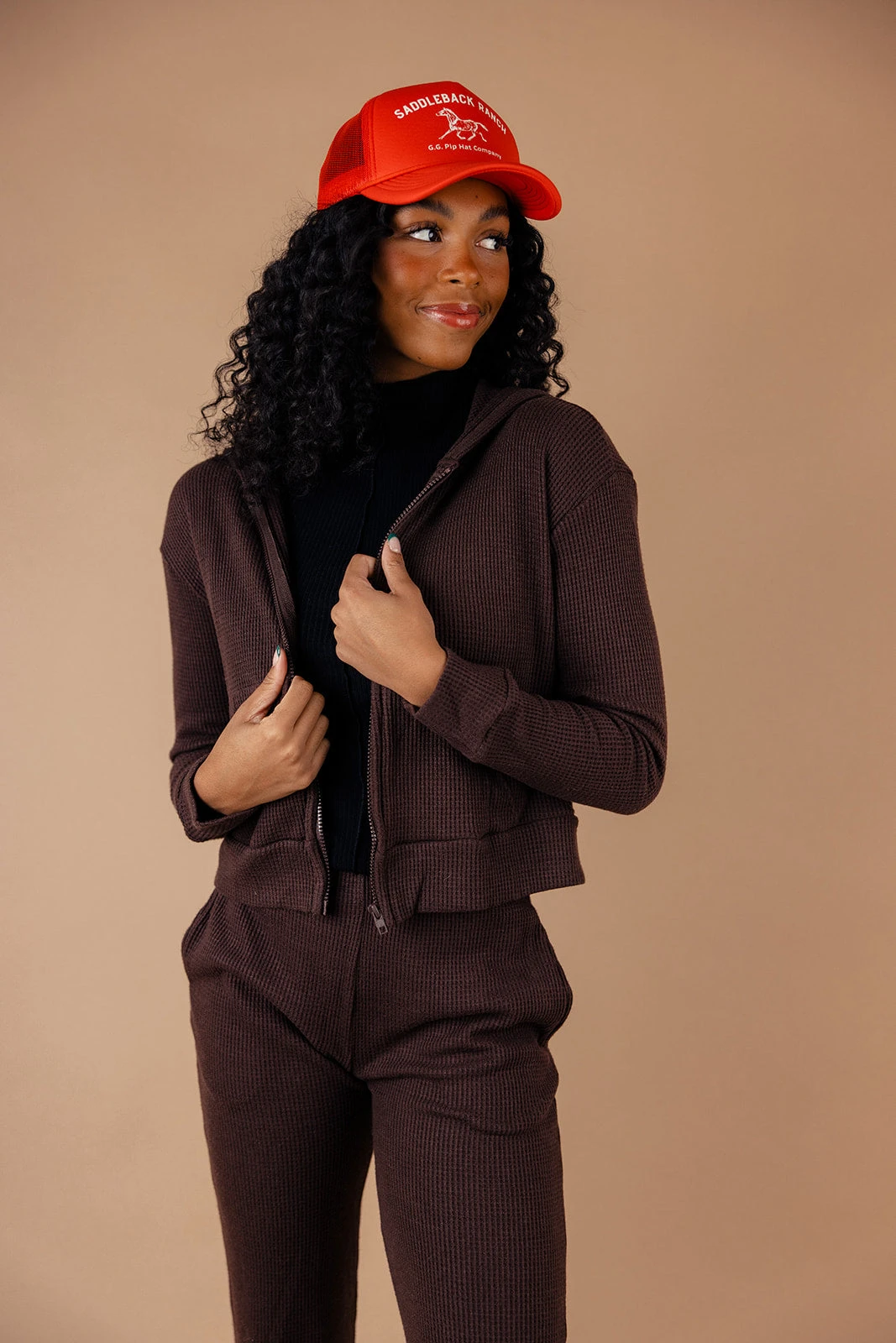 Elain Classic Waffle Jacket - Image 4