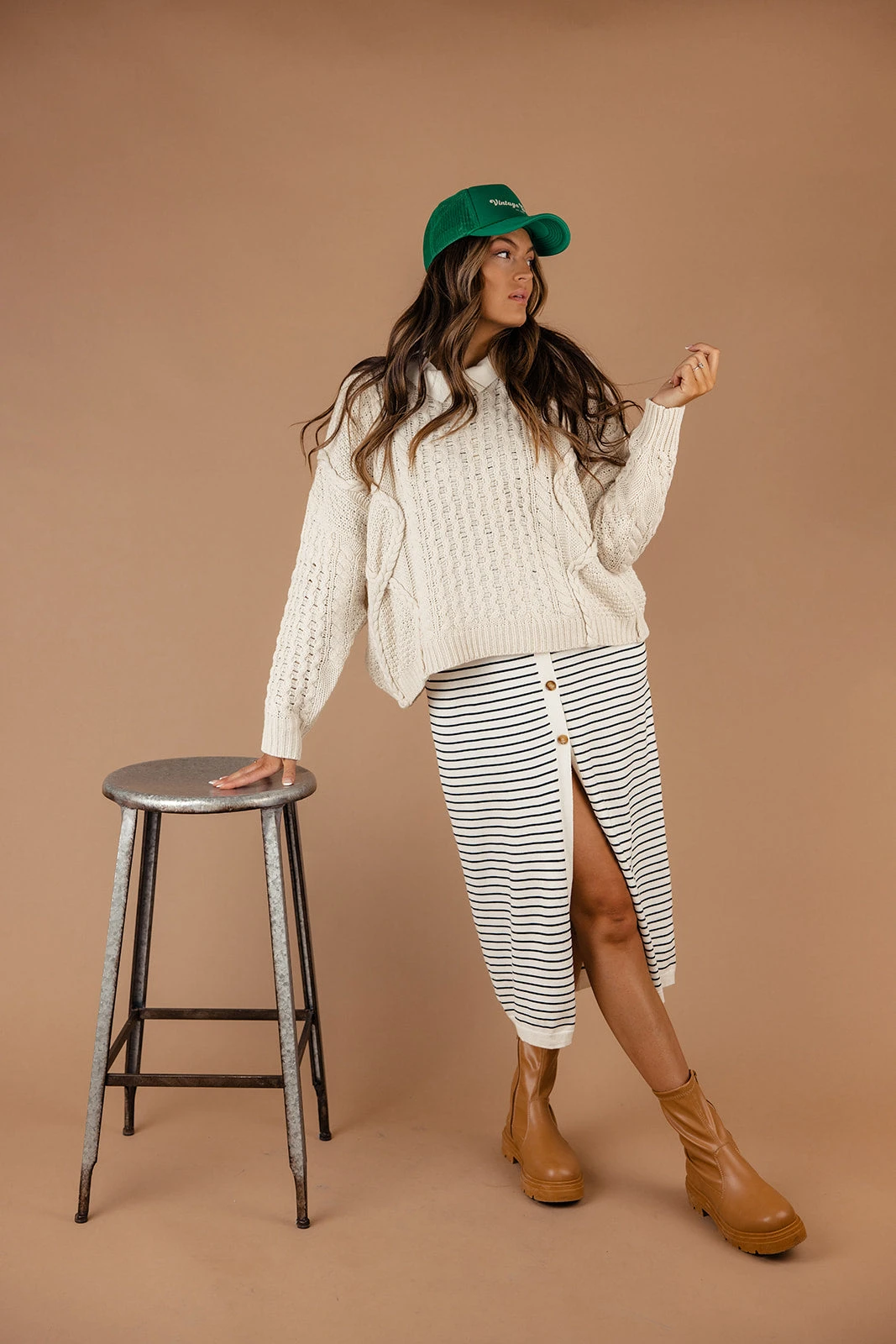 The Marin Cable Knit Sweater - Image 2