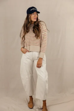 Ladder To The Stars Striped Sweater