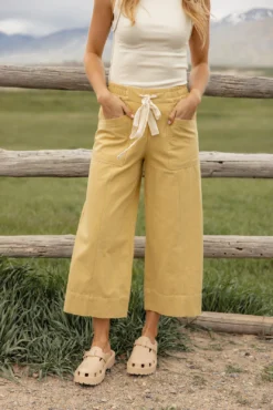Hannah Cropped Wide Leg Pants