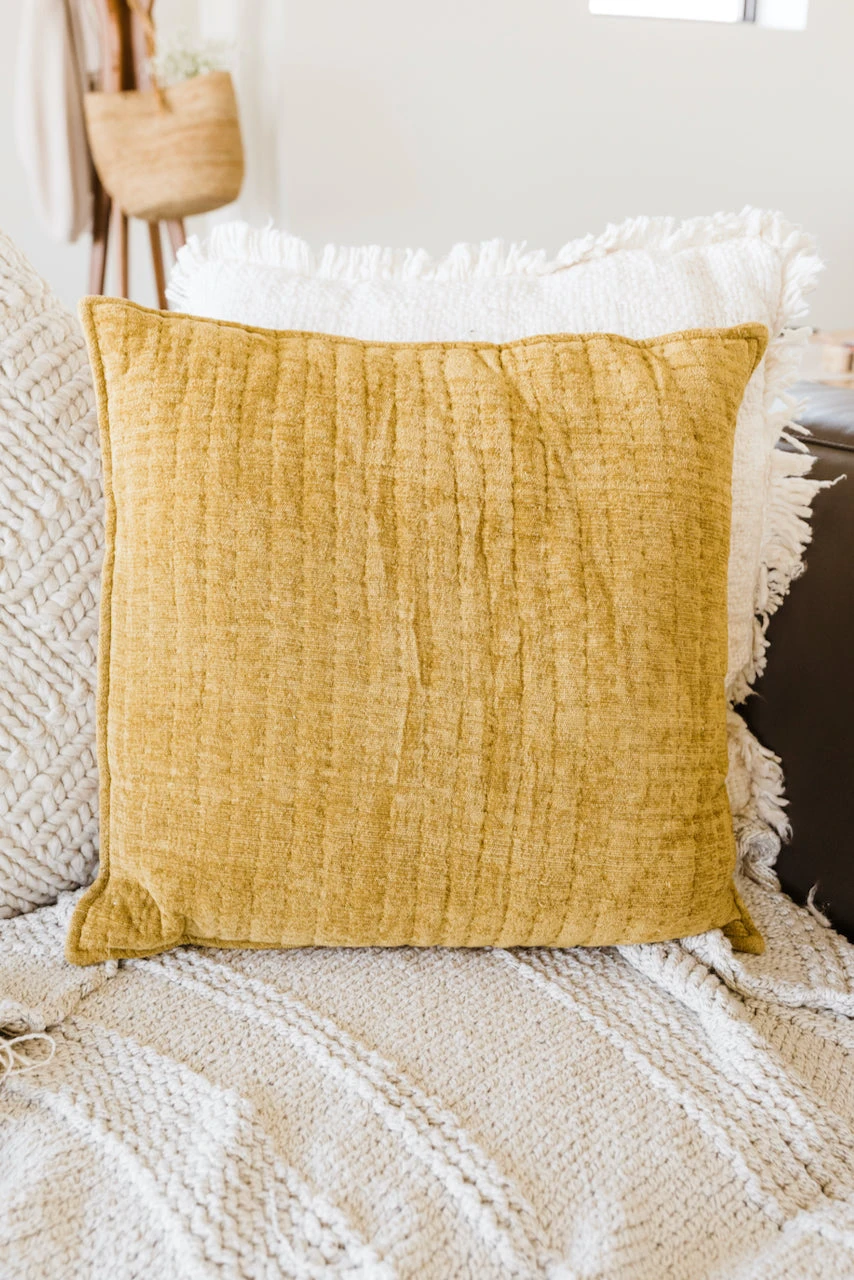 So Fresh Quilted Chenille Pillow