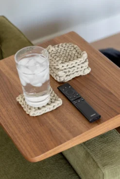 Olive Mill Crocheted Coasters