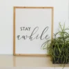Stay Awhile Wall Decor