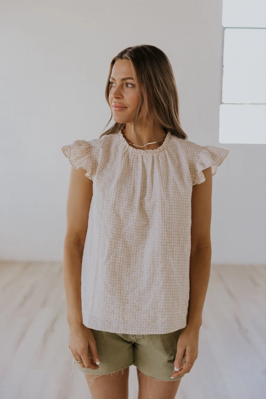 Break Free Flutter Sleeve Blouse - Image 3