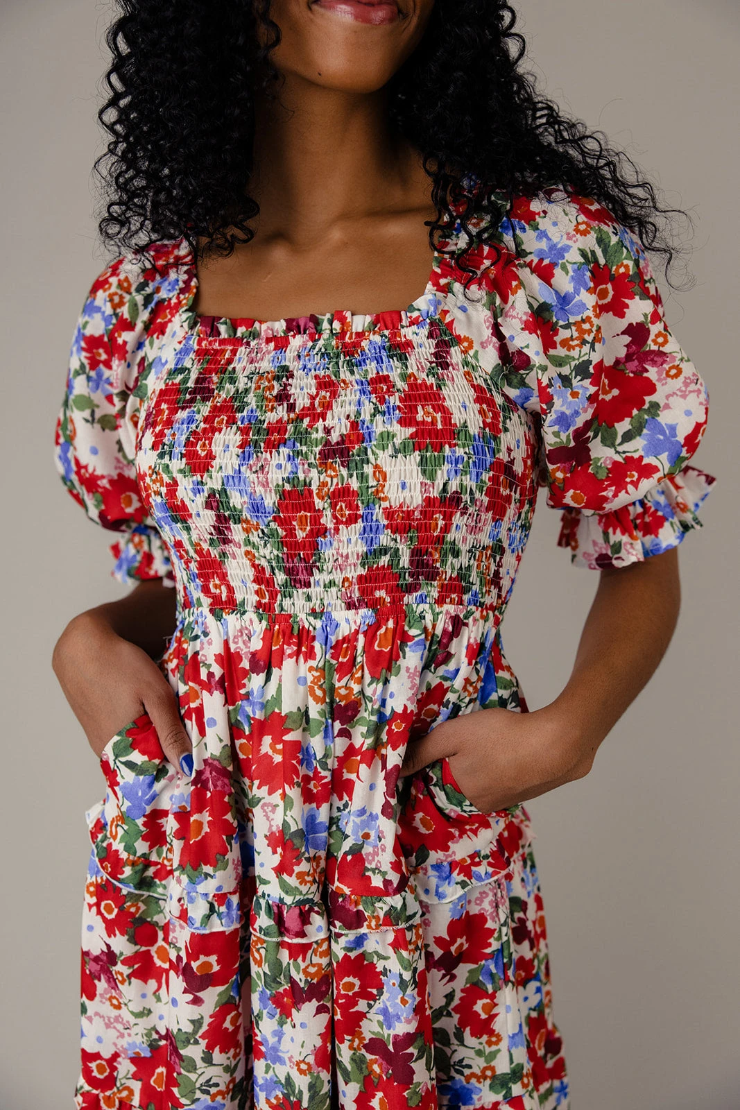 Kaleidoscope Heart Square Neck Midi - Image 5