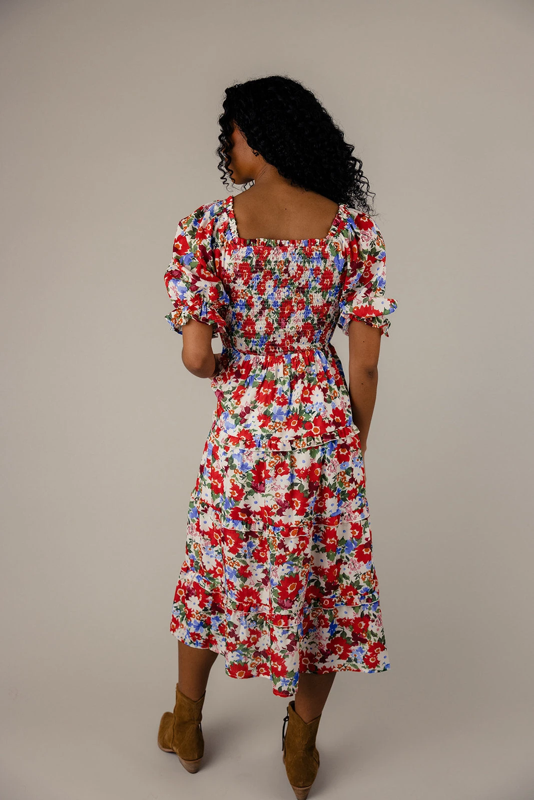 Kaleidoscope Heart Square Neck Midi - Image 4