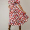 Kaleidoscope Heart Square Neck Midi