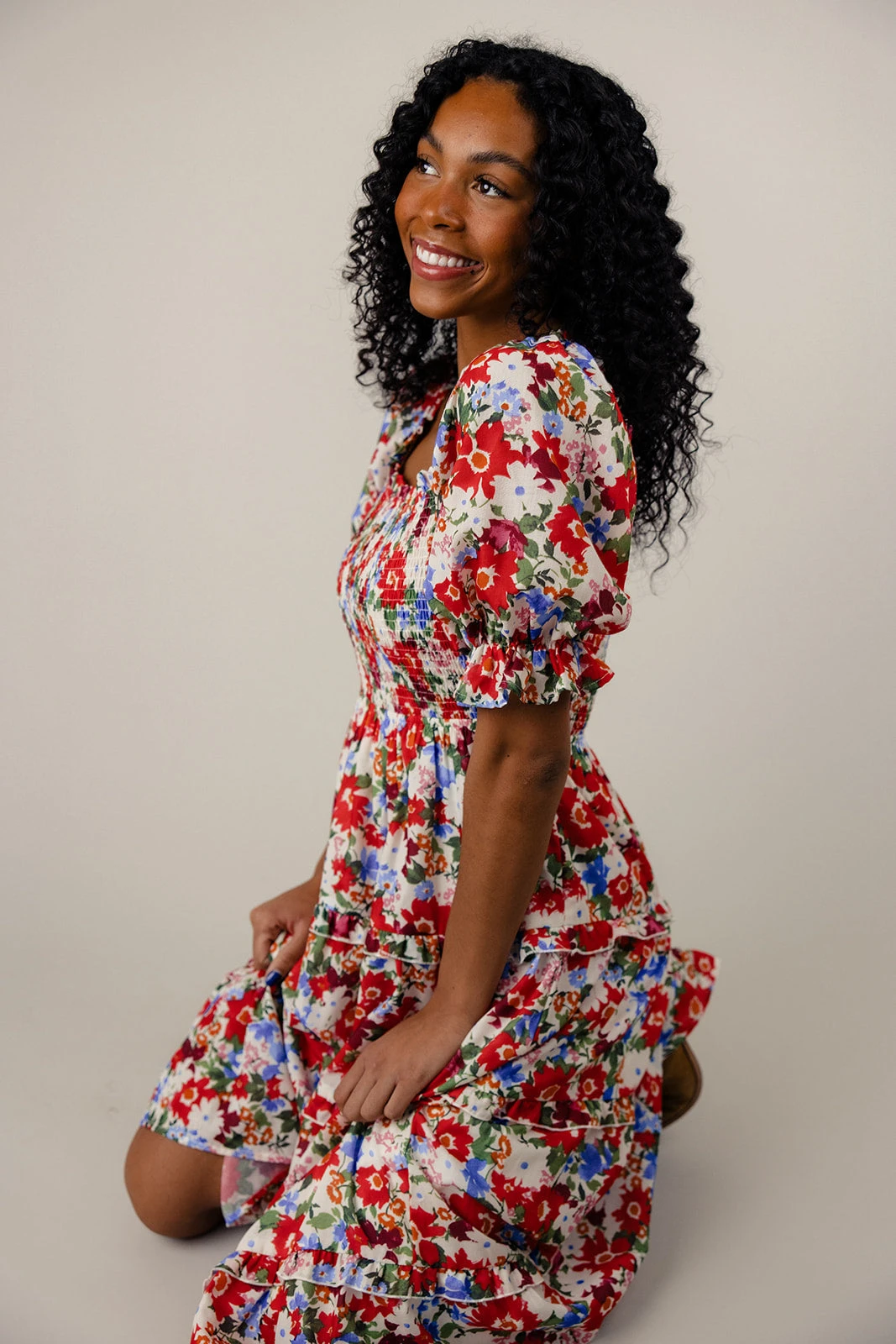 Kaleidoscope Heart Square Neck Midi - Image 7