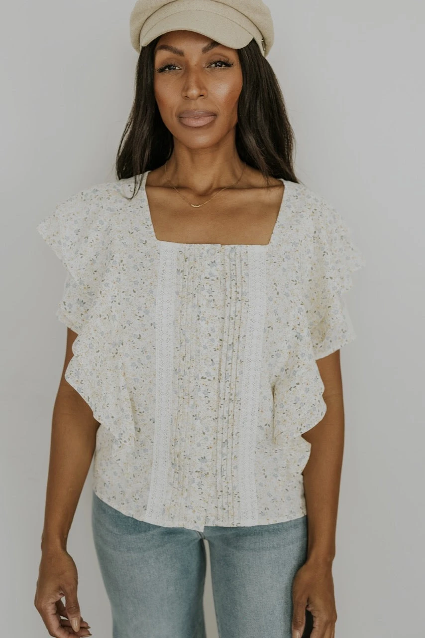 SALT Liliane Lace Trim Detail Blouse - Image 6