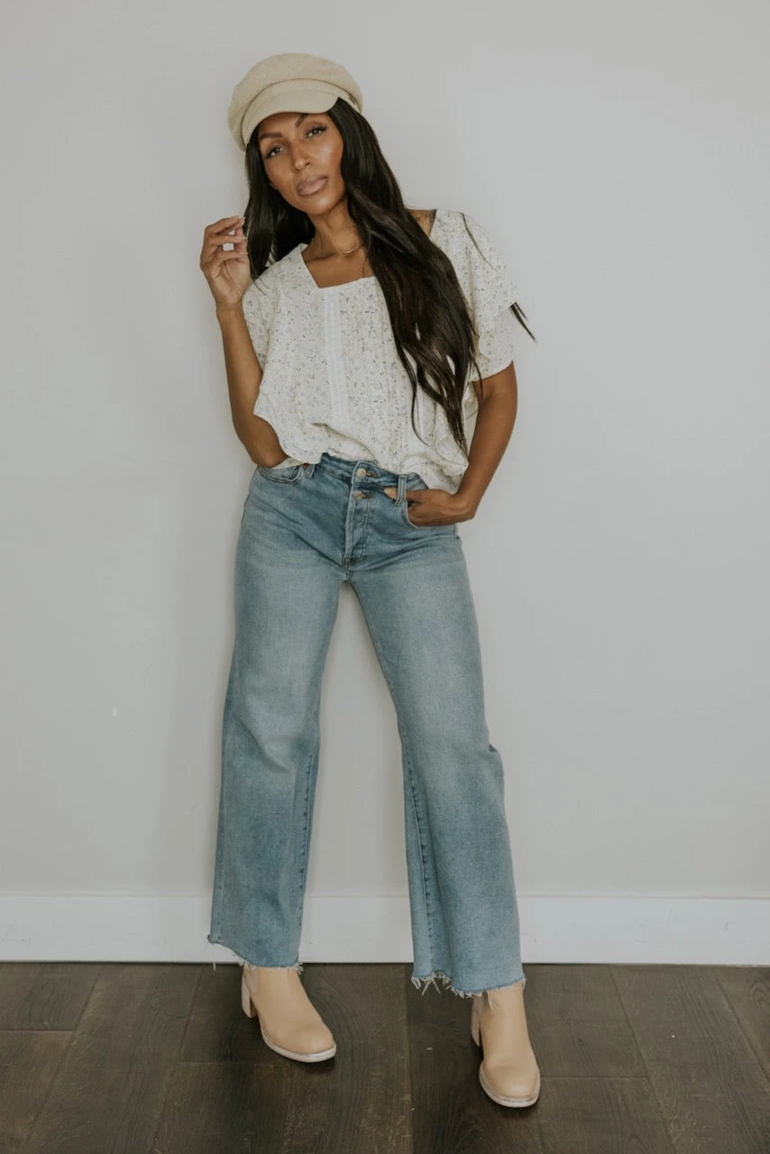 SALT Liliane Lace Trim Detail Blouse - Image 5