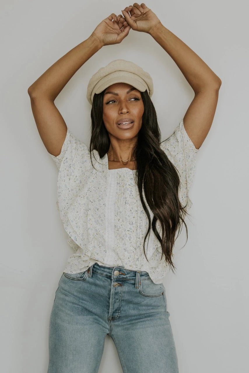 SALT Liliane Lace Trim Detail Blouse - Image 9