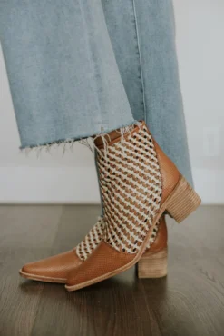 Opening Night Woven Ankle Boot
