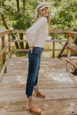 Free People Maggie Mid-Rise Straight Jeans