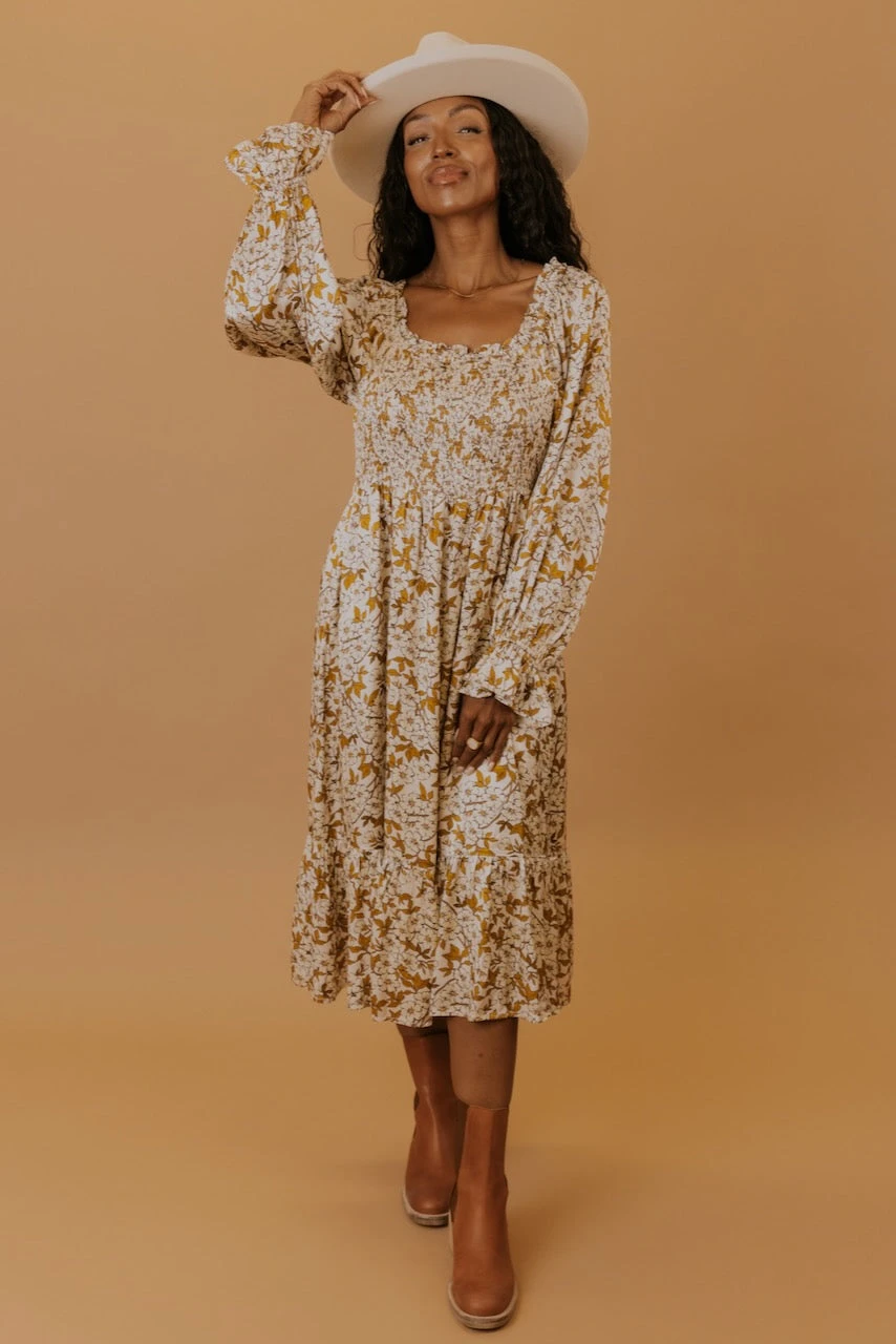 SALT Caledonia Smocked Floral Dress - Image 4