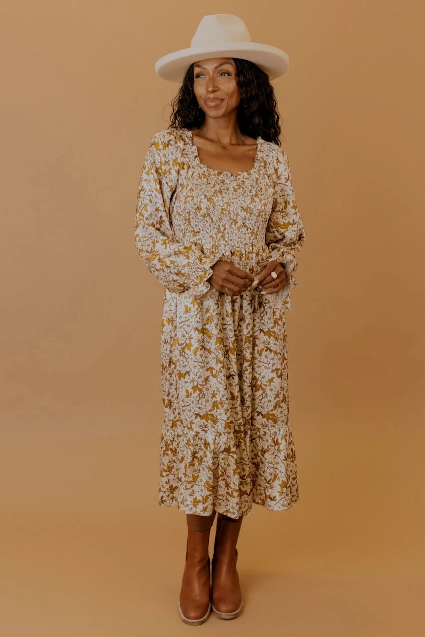 SALT Caledonia Smocked Floral Dress - Image 5