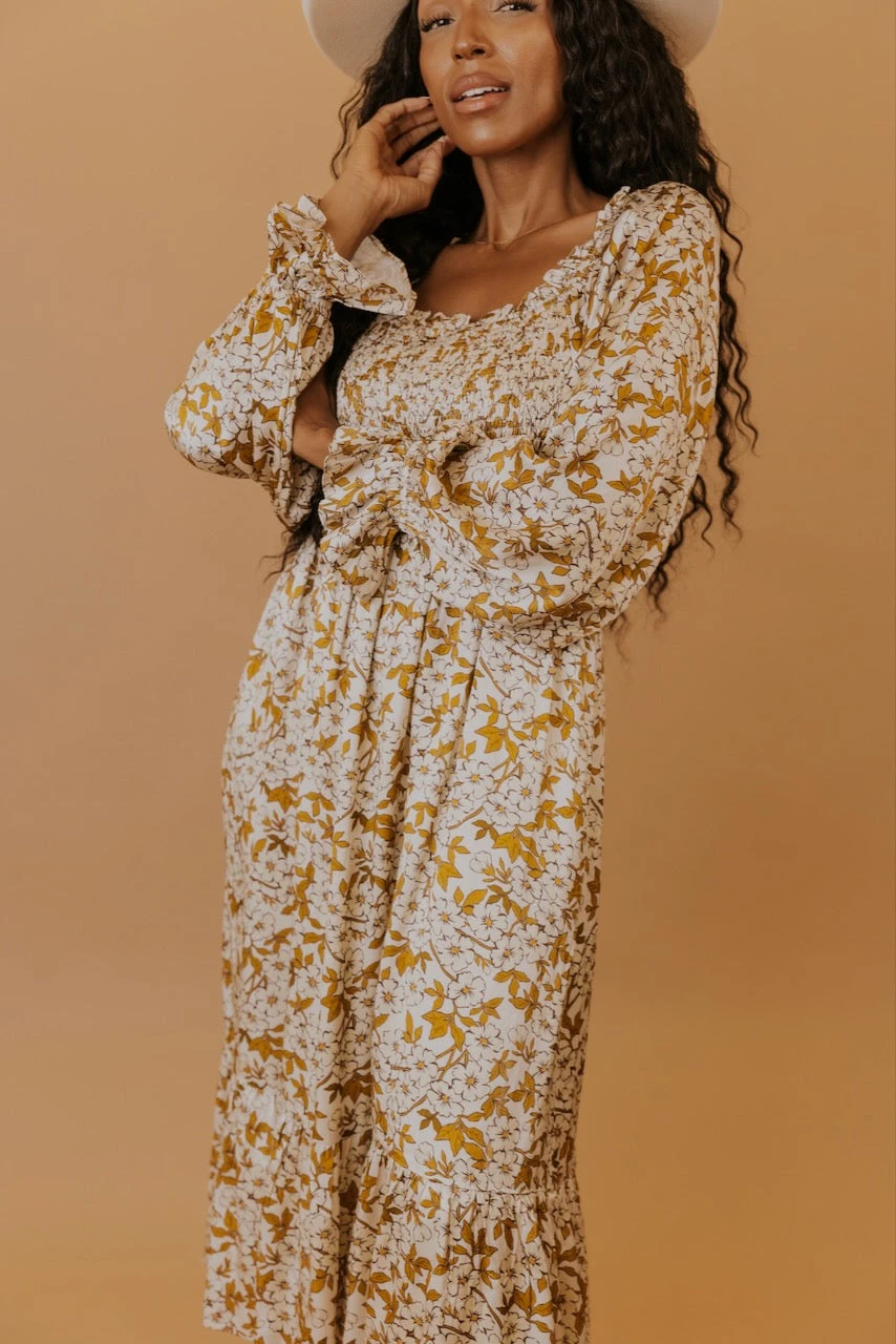 SALT Caledonia Smocked Floral Dress - Image 12