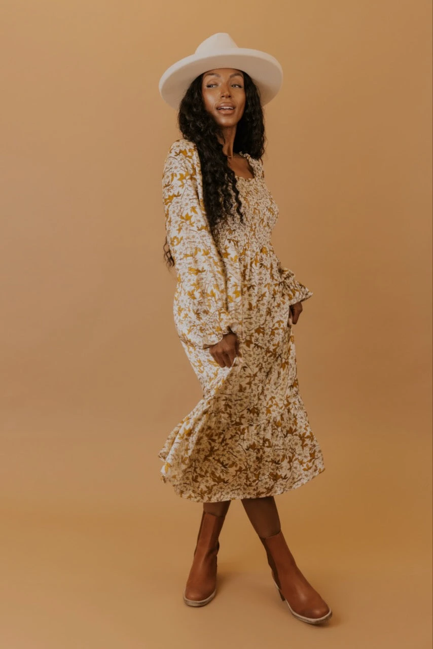 SALT Caledonia Smocked Floral Dress - Image 8