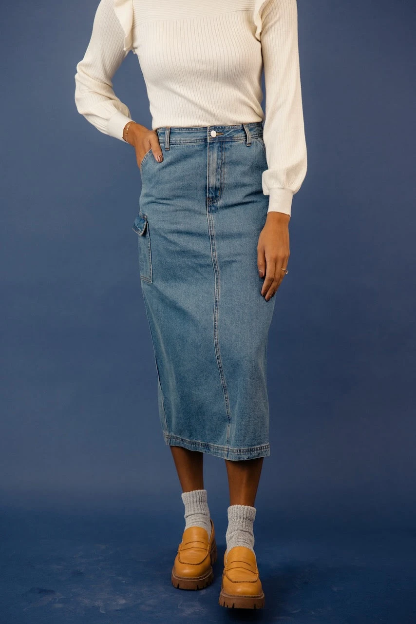 The Mirabel Denim Skirt - Image 4