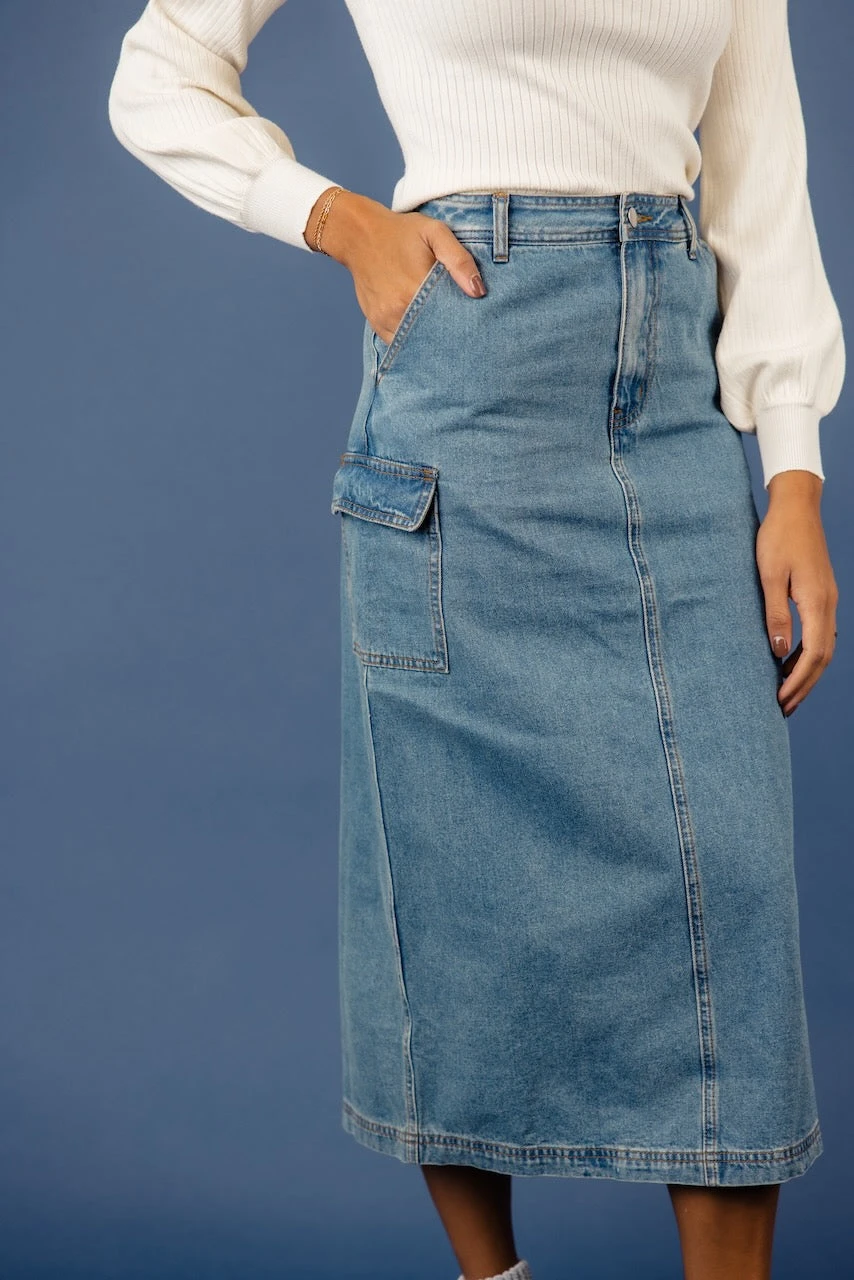 The Mirabel Denim Skirt - Image 3