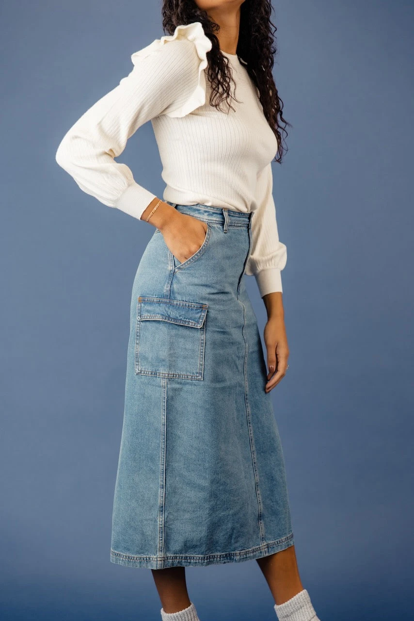 The Mirabel Denim Skirt - Image 6