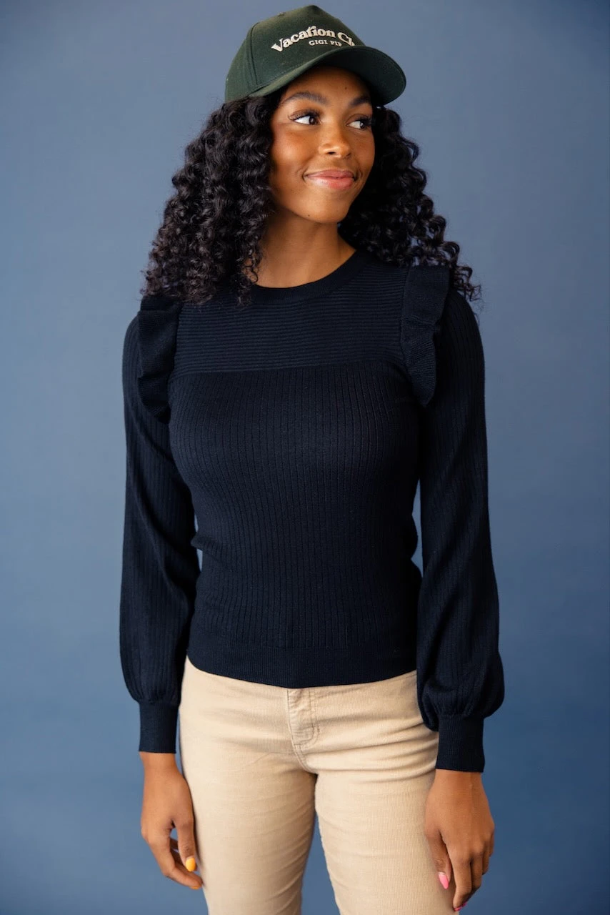 Meant To Be Ruffle Sweater - Image 3