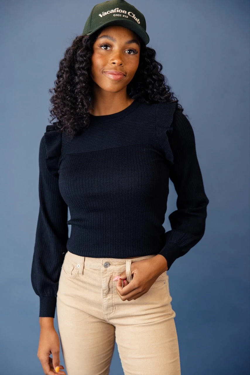 Meant To Be Ruffle Sweater - Image 2