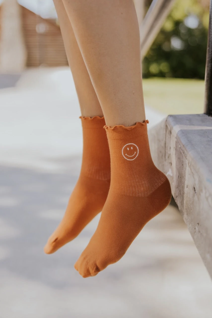 ROOLEE Feet On The Dash Smiley Socks - Image 3