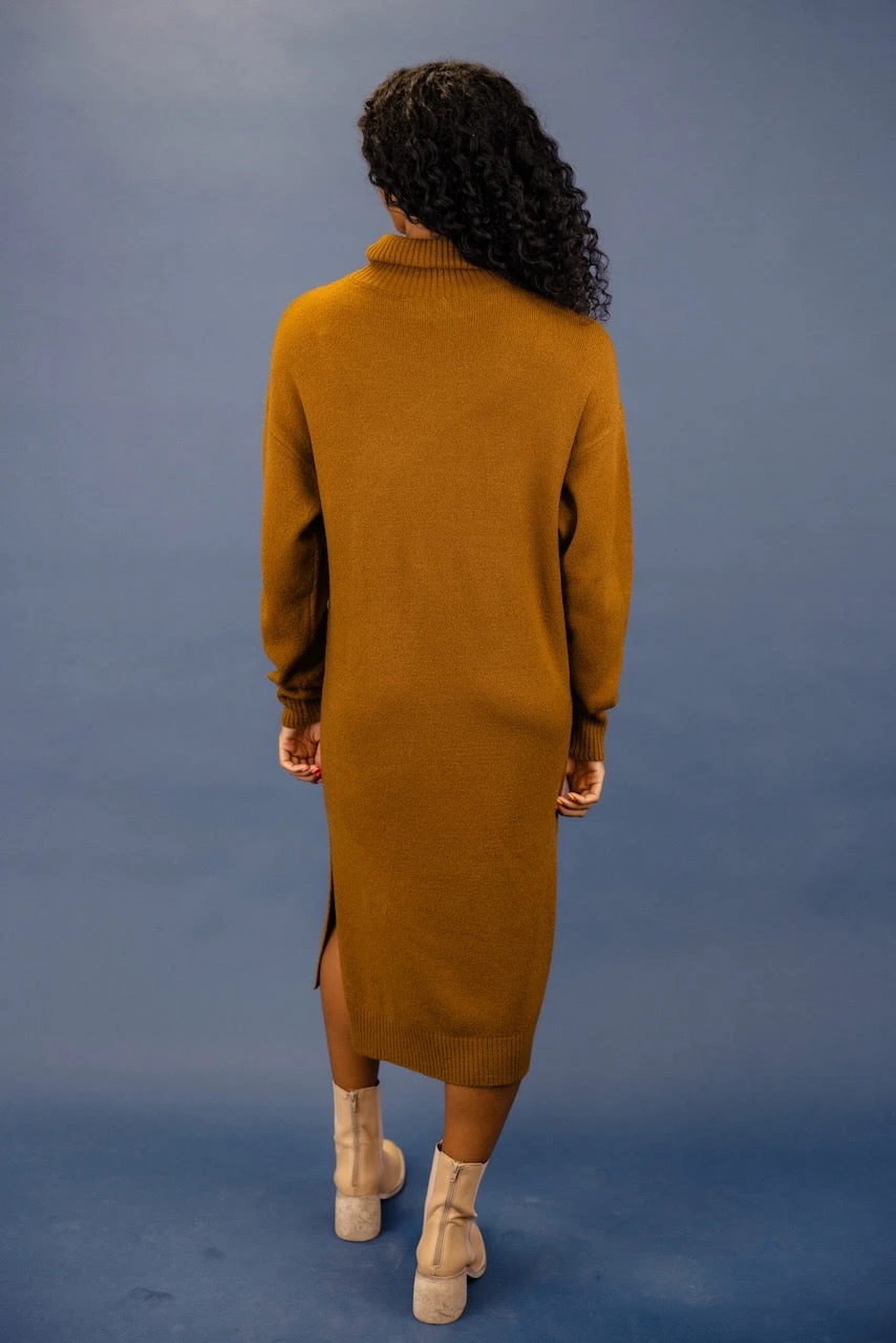 Just A Girl Turtleneck Sweater Dress - Image 5
