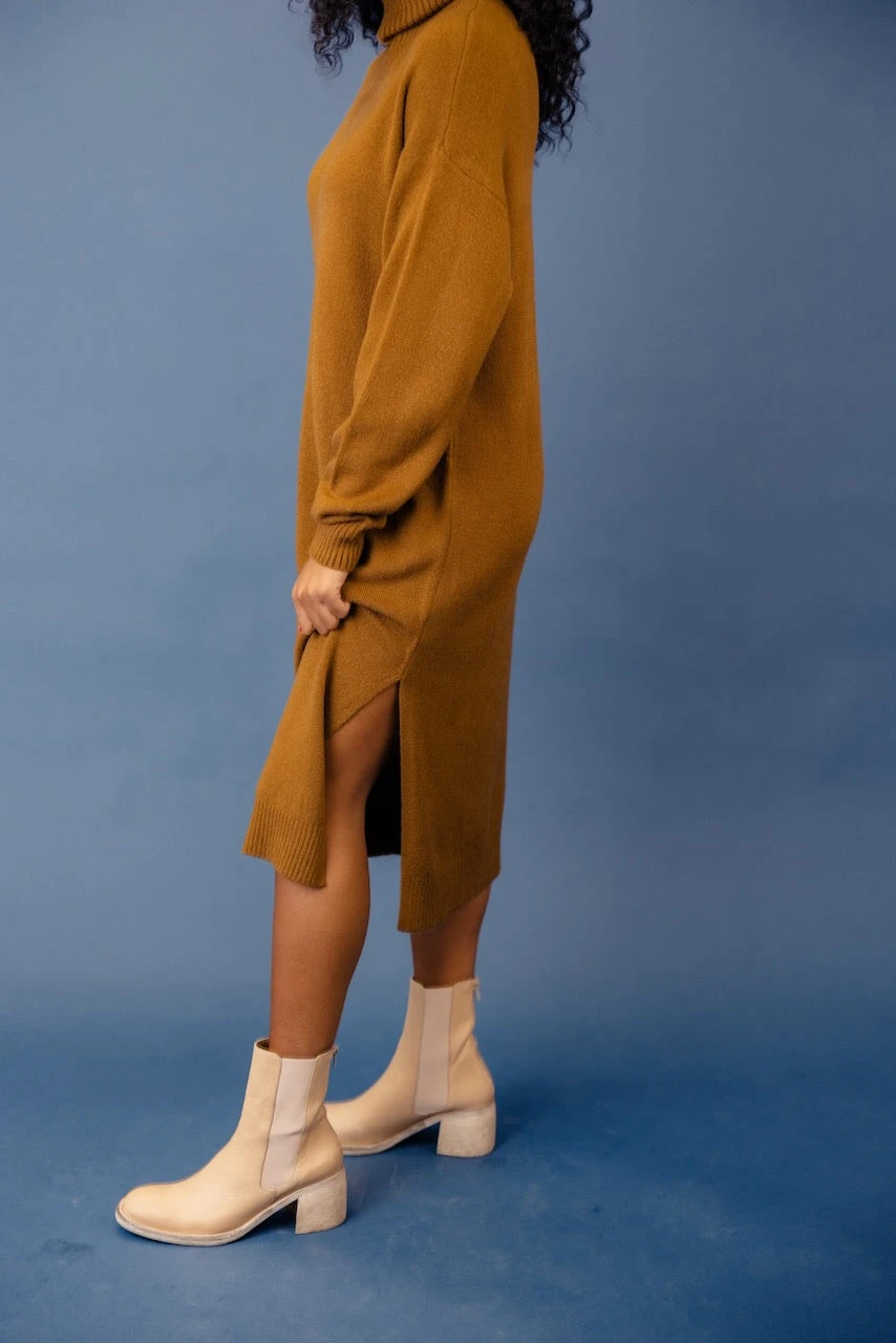 Just A Girl Turtleneck Sweater Dress - Image 3