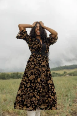 SALT Barrington Hills Floral Burnout Dress