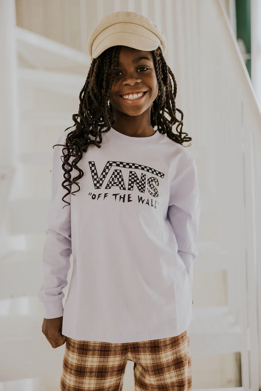 Vans Kids Center Chest Long Sleeve BFF Tee - Image 4