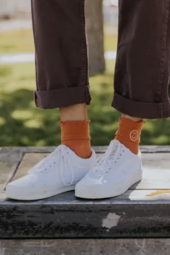 ROOLEE Feet On The Dash Smiley Socks