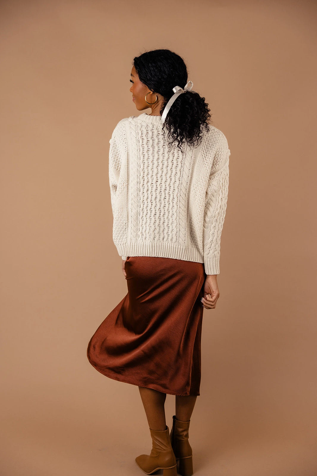 The Marin Cable Knit Sweater - Image 9