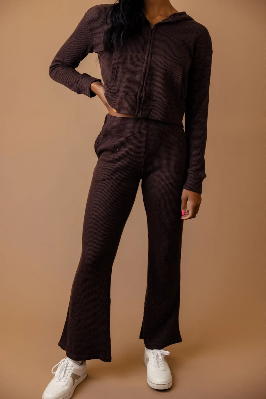 Elain Flare Waffle Pants - Image 4