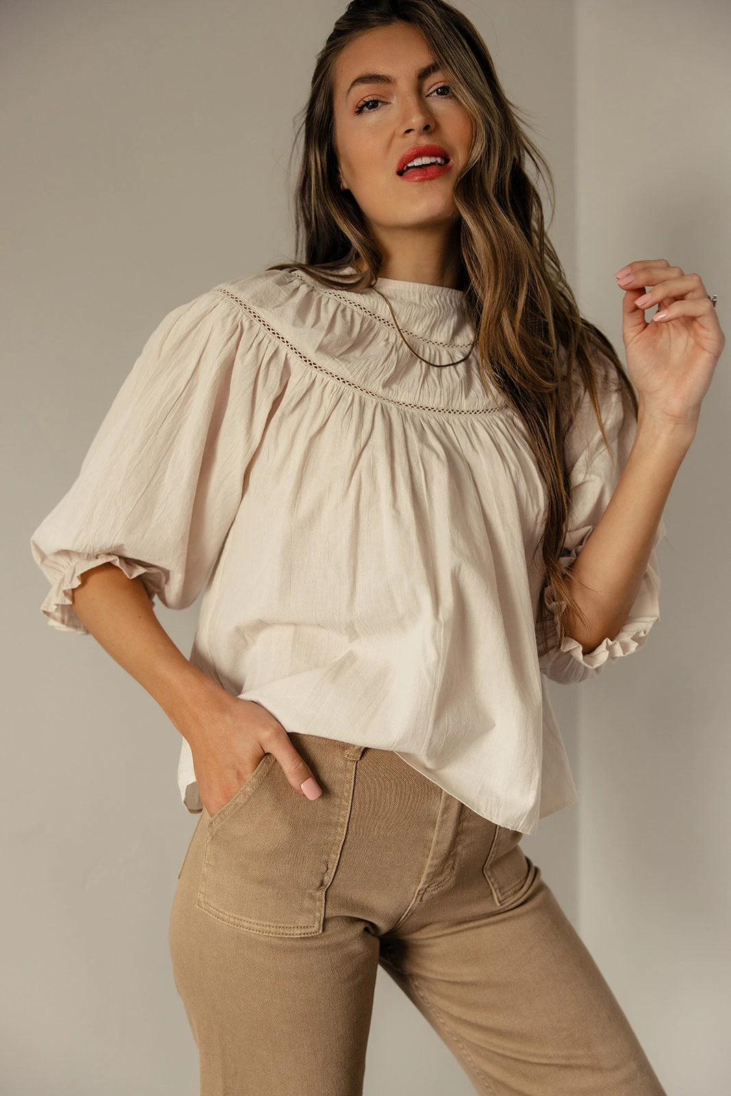 Esther Ruffle Detail Blouse - Image 2