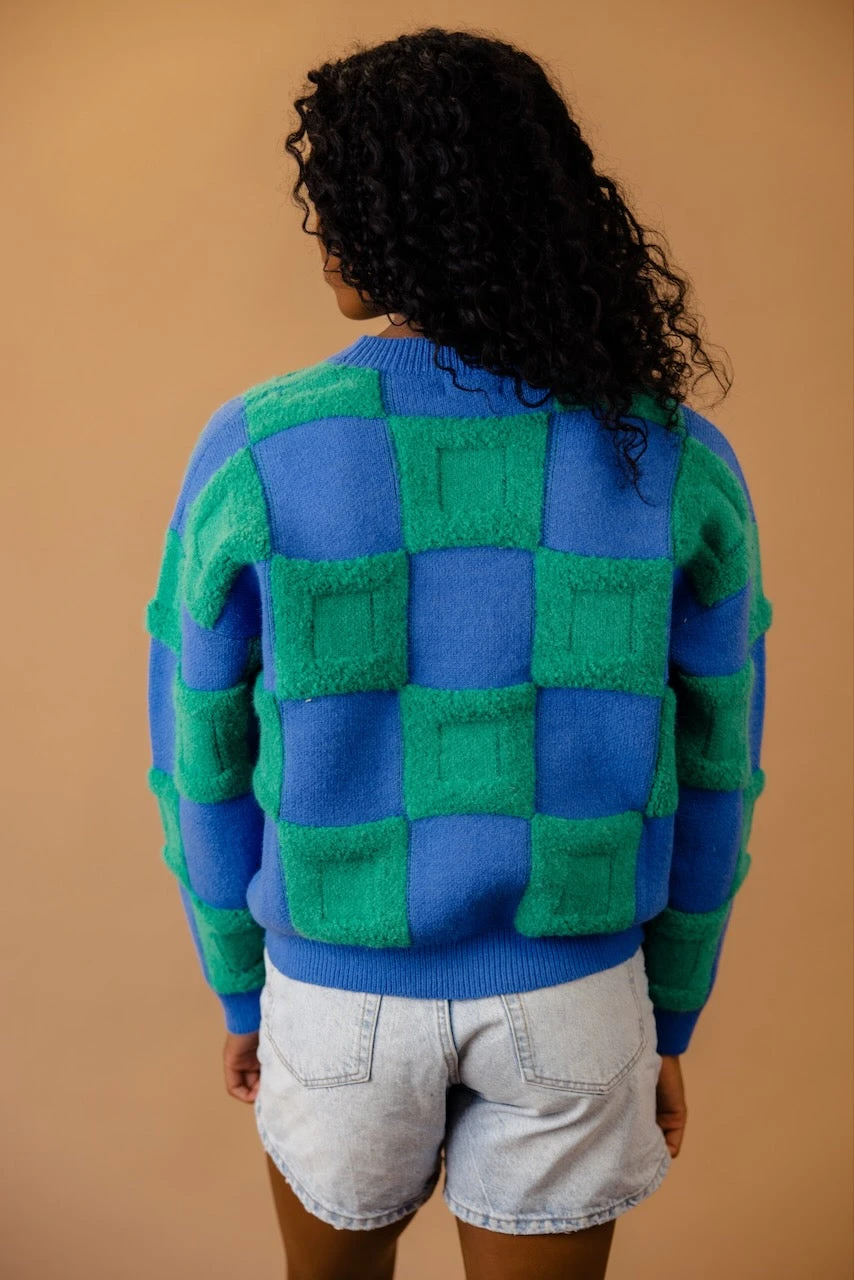 Daydreams Check Sweater - Image 4