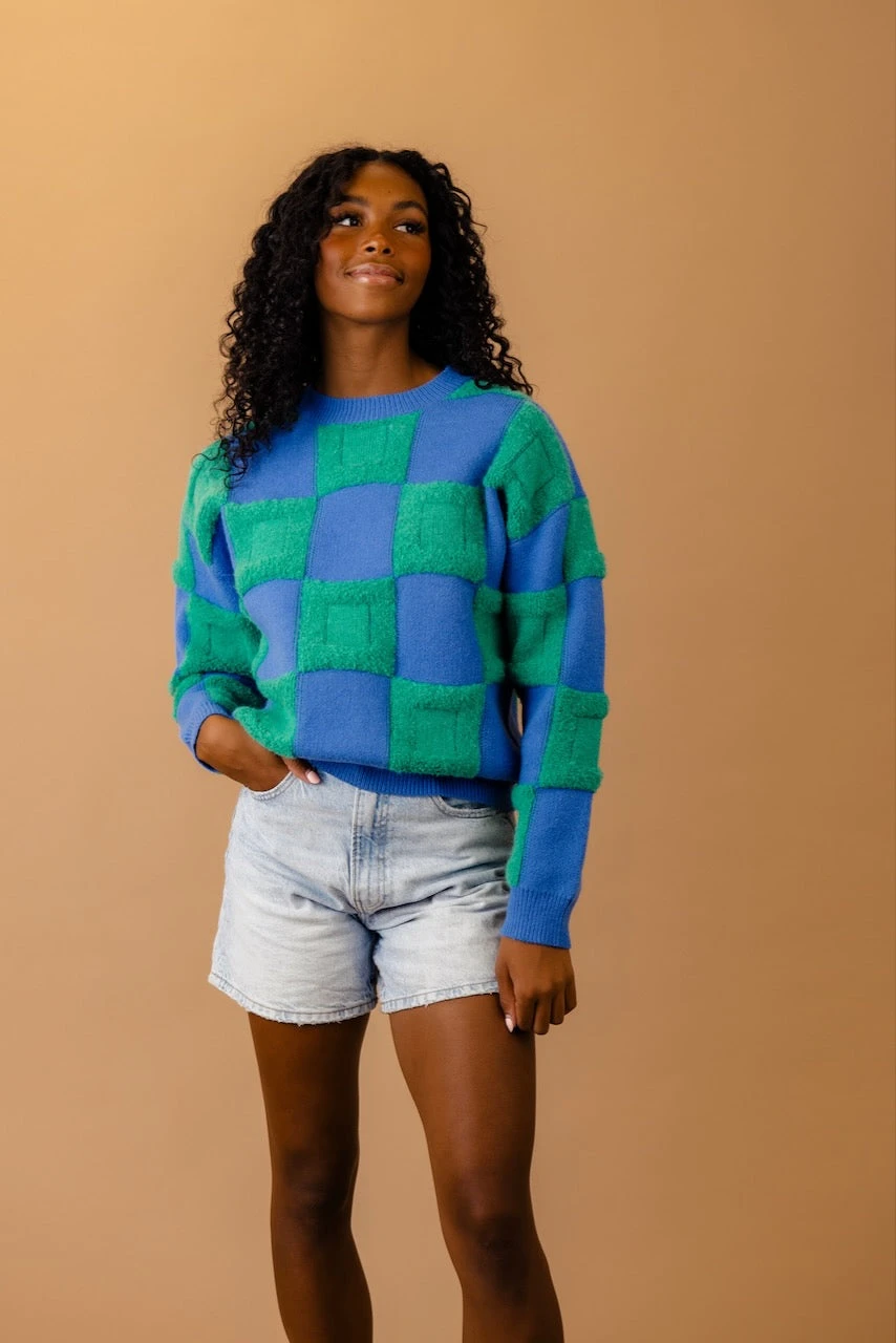 Daydreams Check Sweater - Image 5