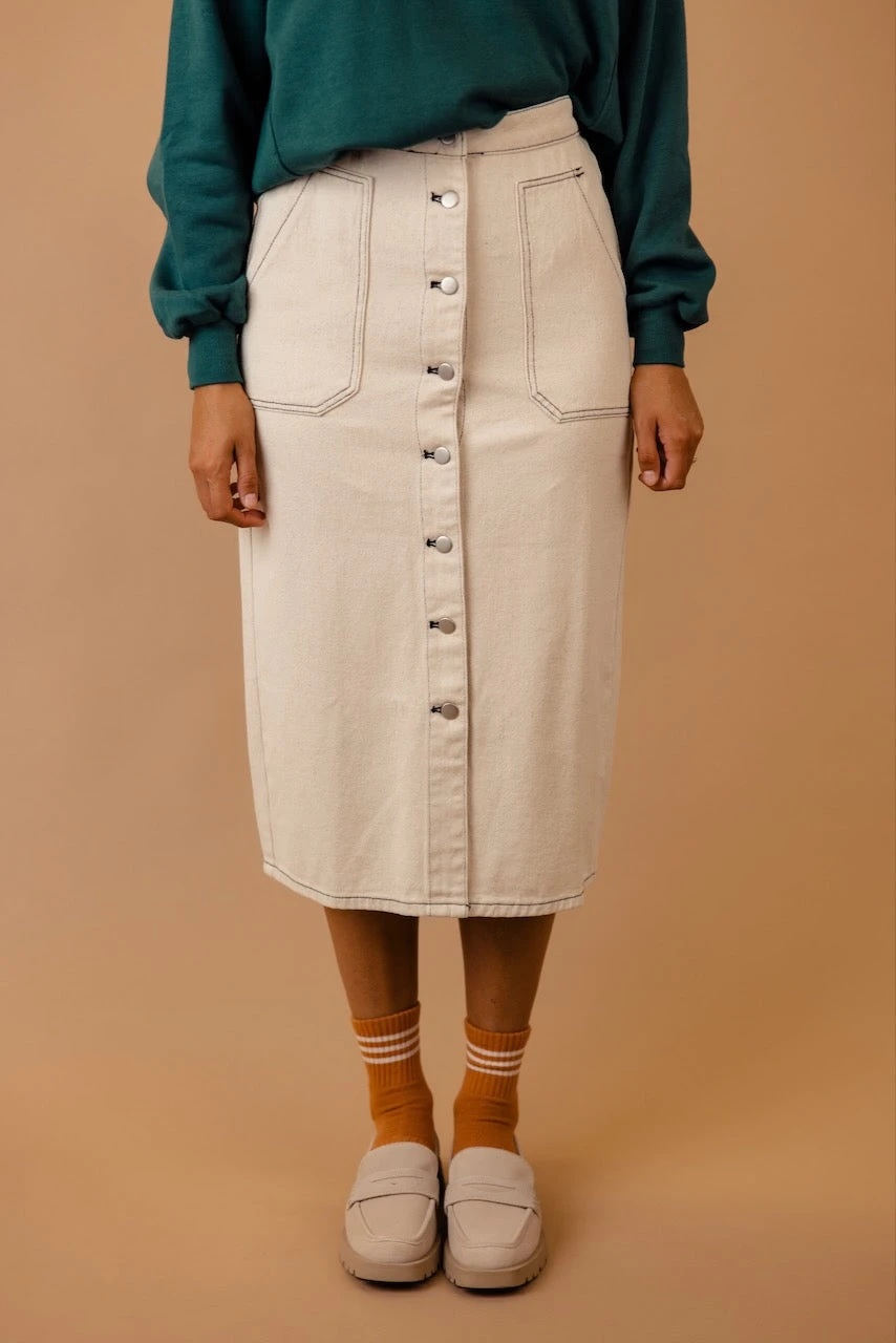 Sit Next To Me Denim Skirt - Image 6