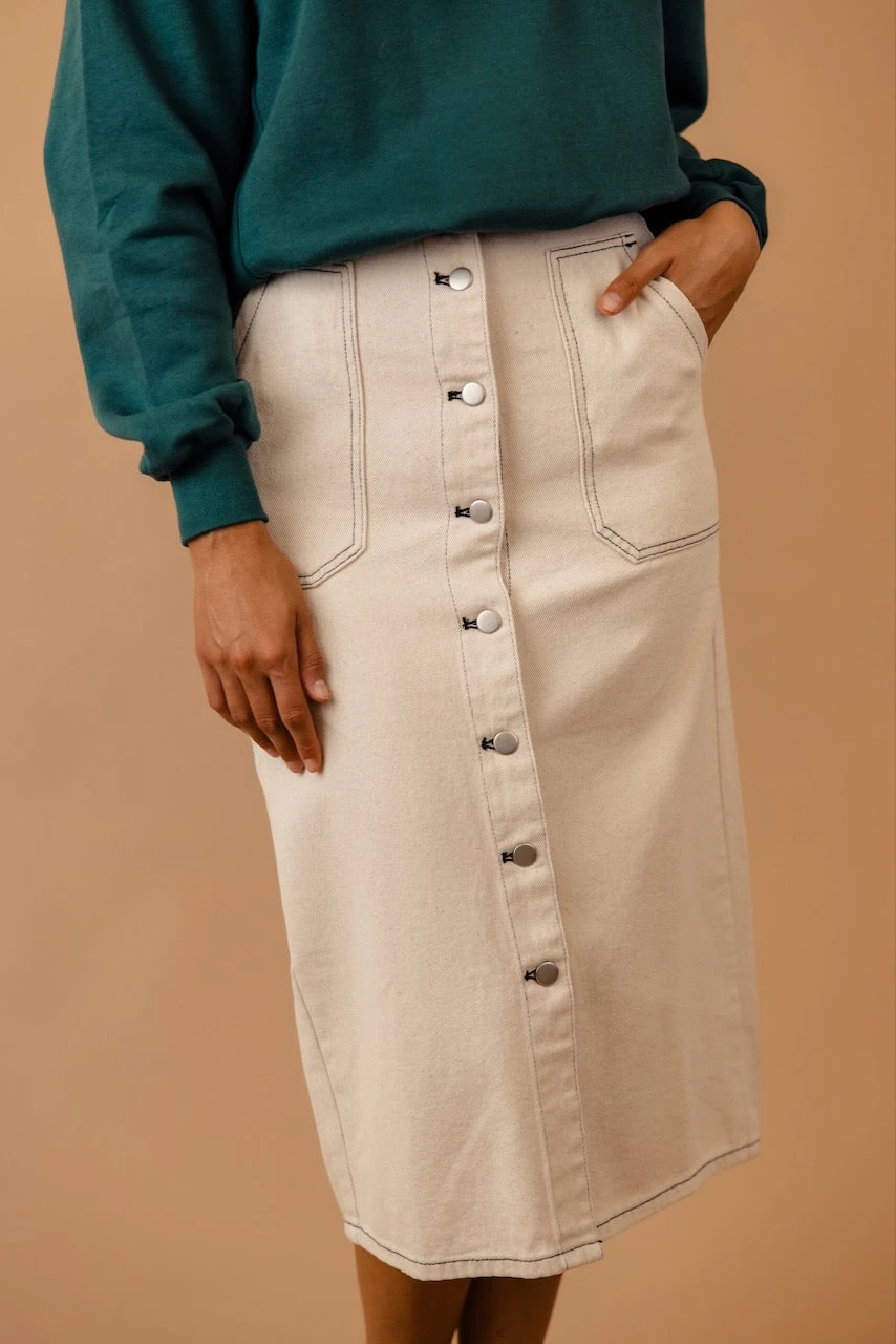 Sit Next To Me Denim Skirt - Image 5