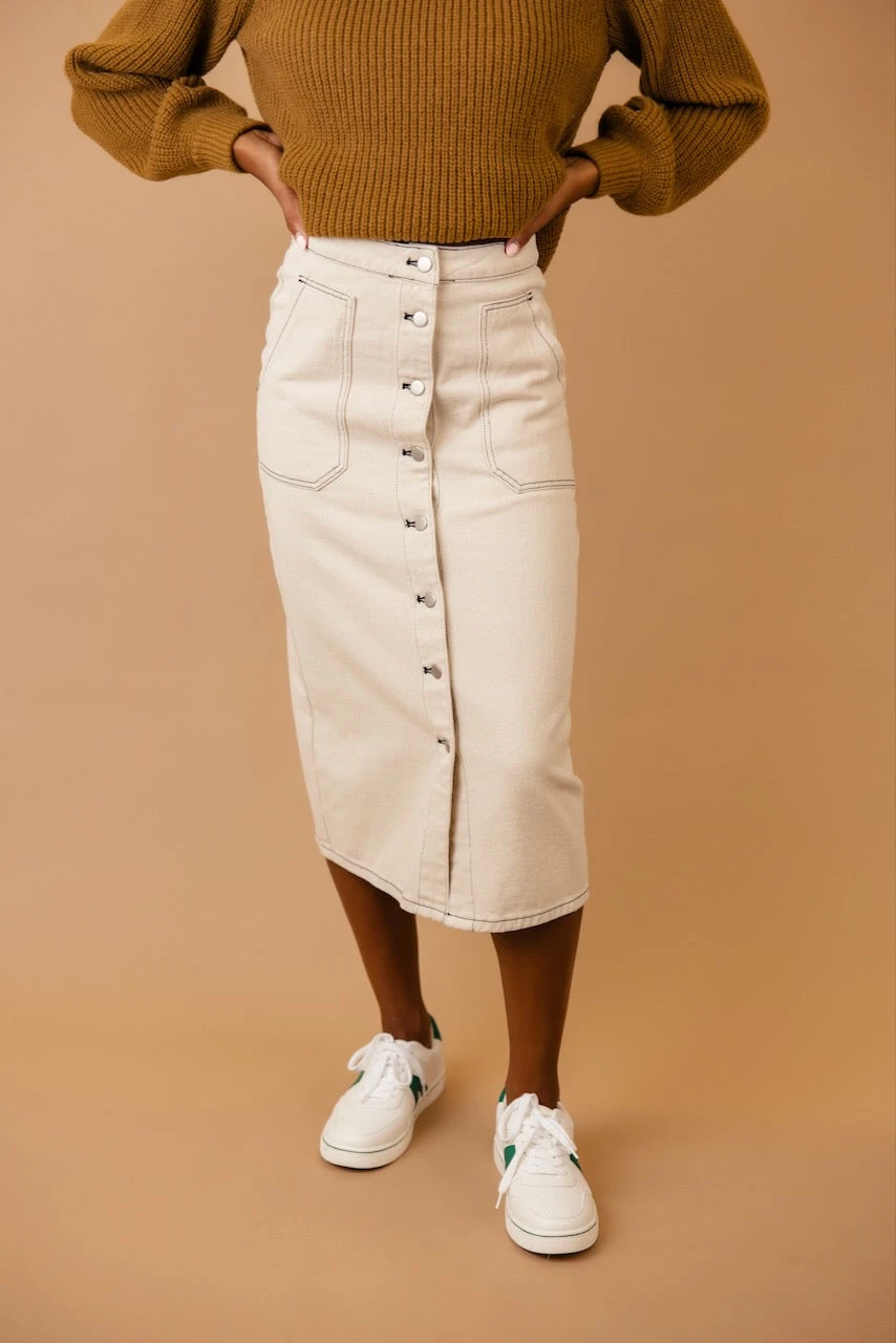 Sit Next To Me Denim Skirt - Image 2