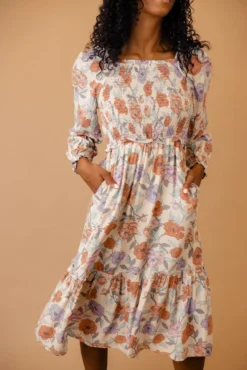 Helplessly Hoping Smocked Tiered Midi