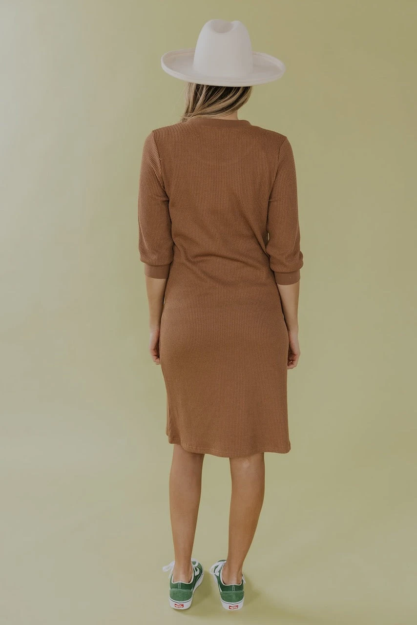 Wynonna Waffle Knit MOM Dress - Image 4