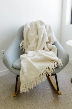 Step Back Fringe Throw Blanket