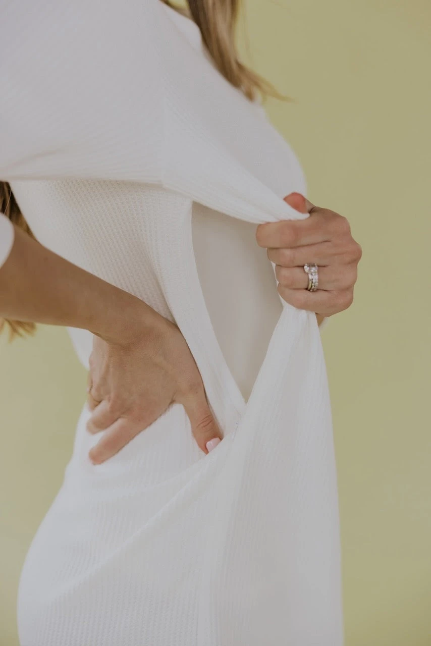 Wynonna Waffle Knit MOM Dress - Image 11