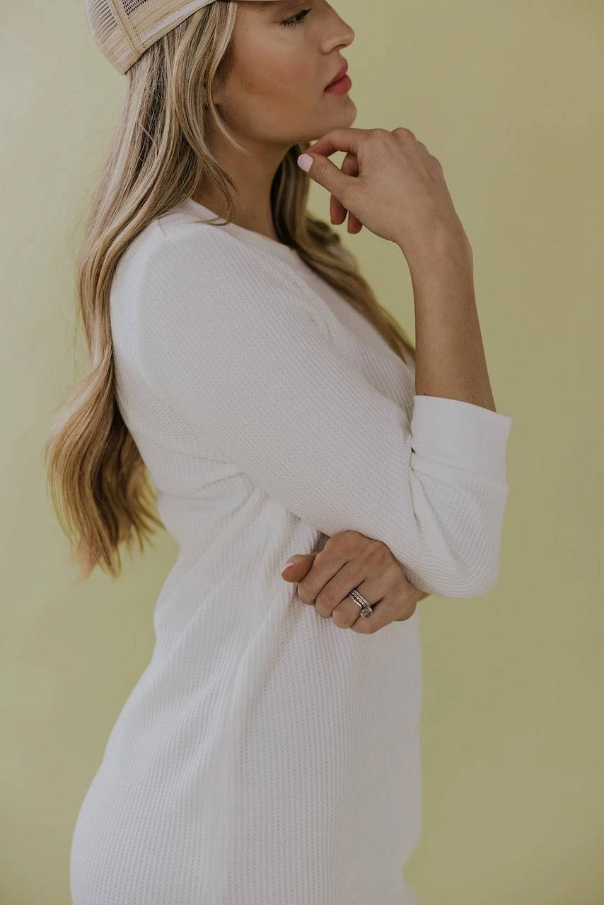 Wynonna Waffle Knit MOM Dress - Image 12