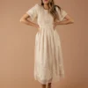 Juliette Smocked Lace Dress