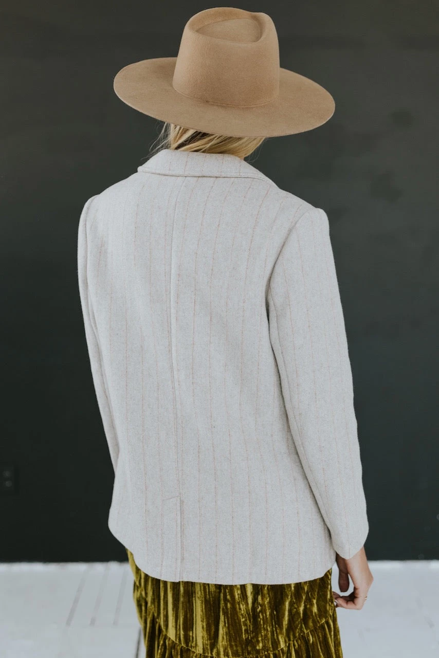 SALT Roxboro Pinstripe Classic Blazer - Image 5