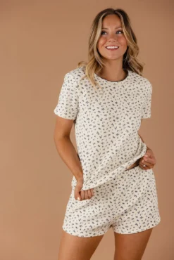 Kristalee Waffle Knit Set