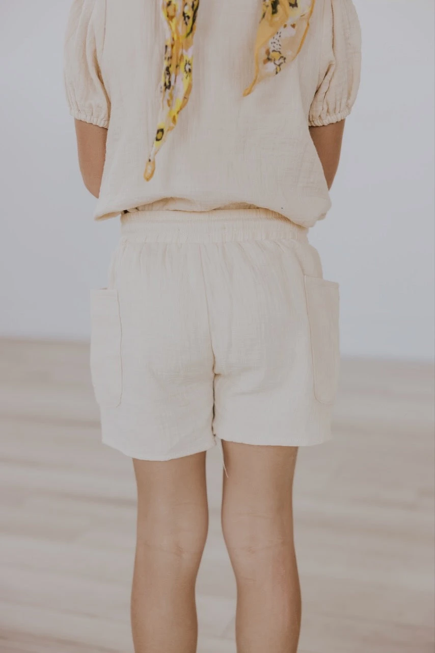 For Real Life Tie Waist Shorts - Image 4