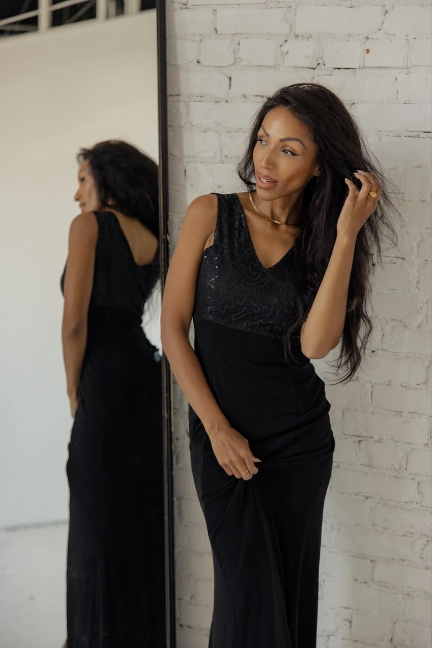 SALT Gala Timeless Sequin Detail Dress - Image 2